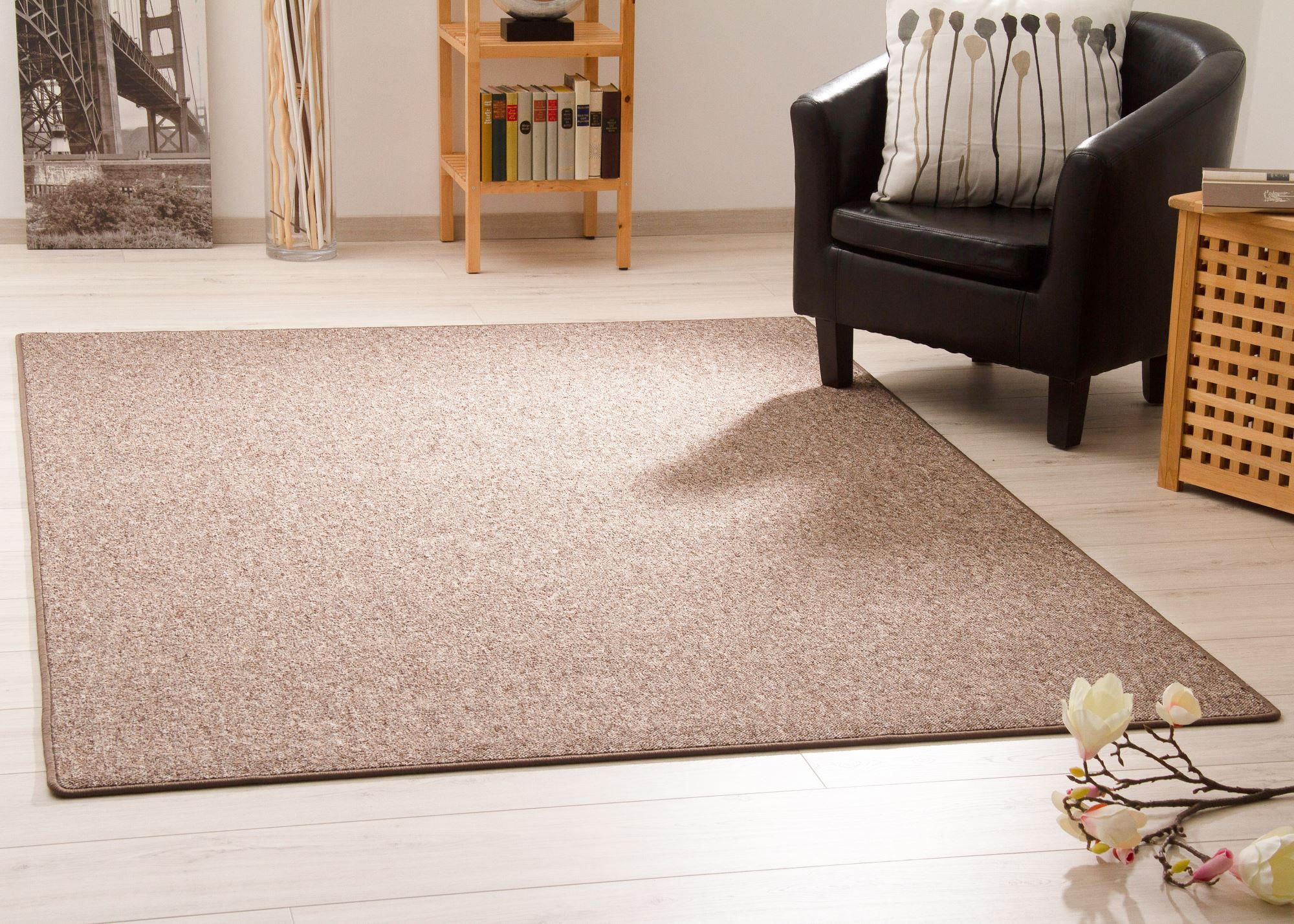 TEPPICH 100/100 cm Meddon XL - Braun, Textil (100/200cm) - Steffensmeier