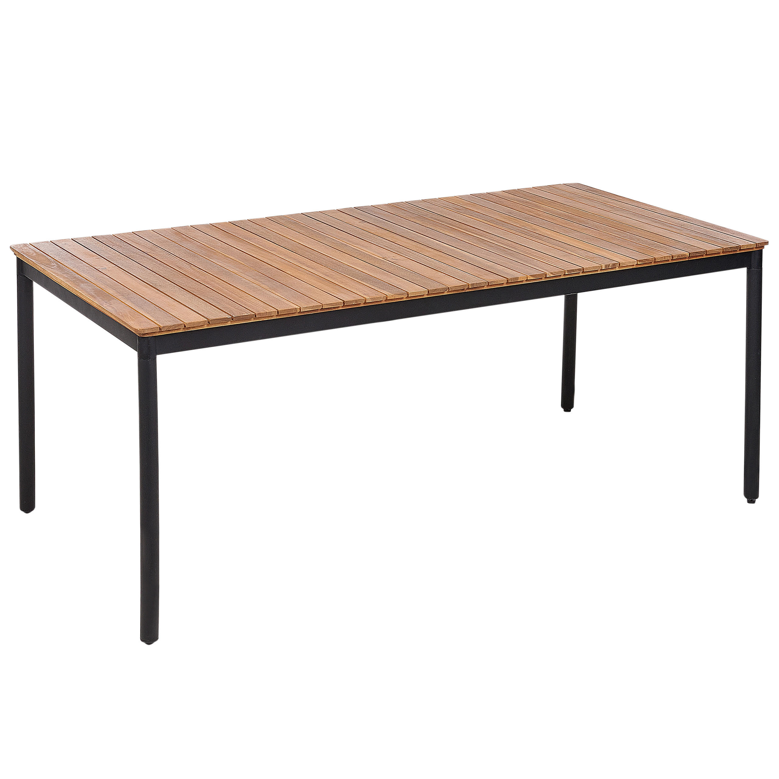 ESSTISCH Heller Holzfarbton Vallese - Hellbraun, Holz (180/90/76cm) - Beliani