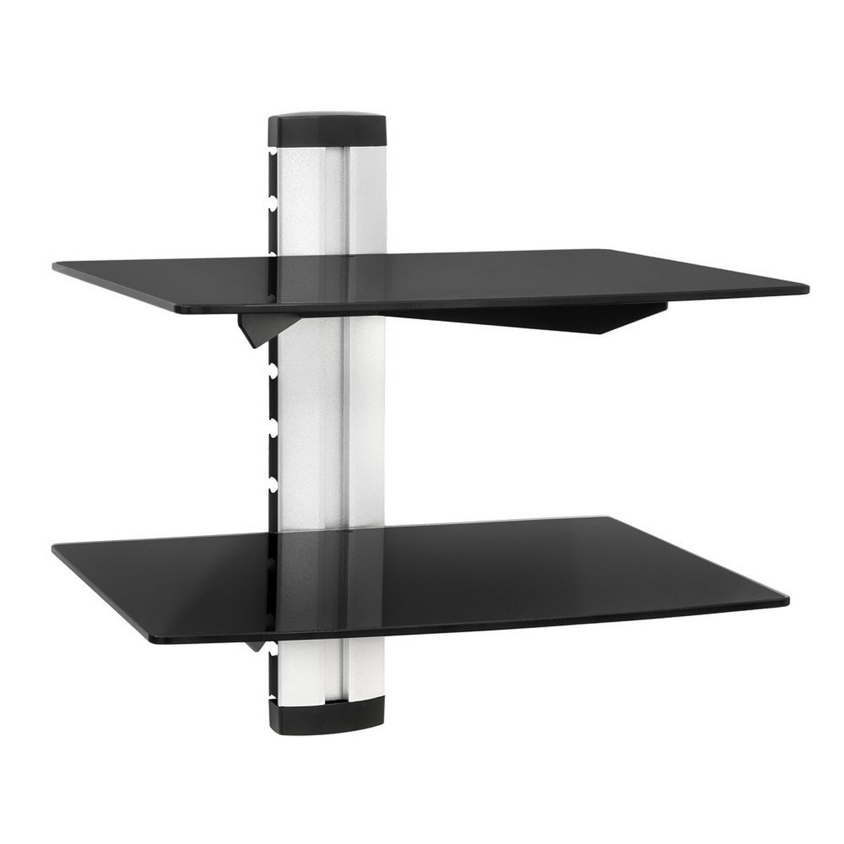 WANDREGAL ,44 x 42 x 34 cm,schwarz - Schwarz, Metall (34/44/42cm) - tectake