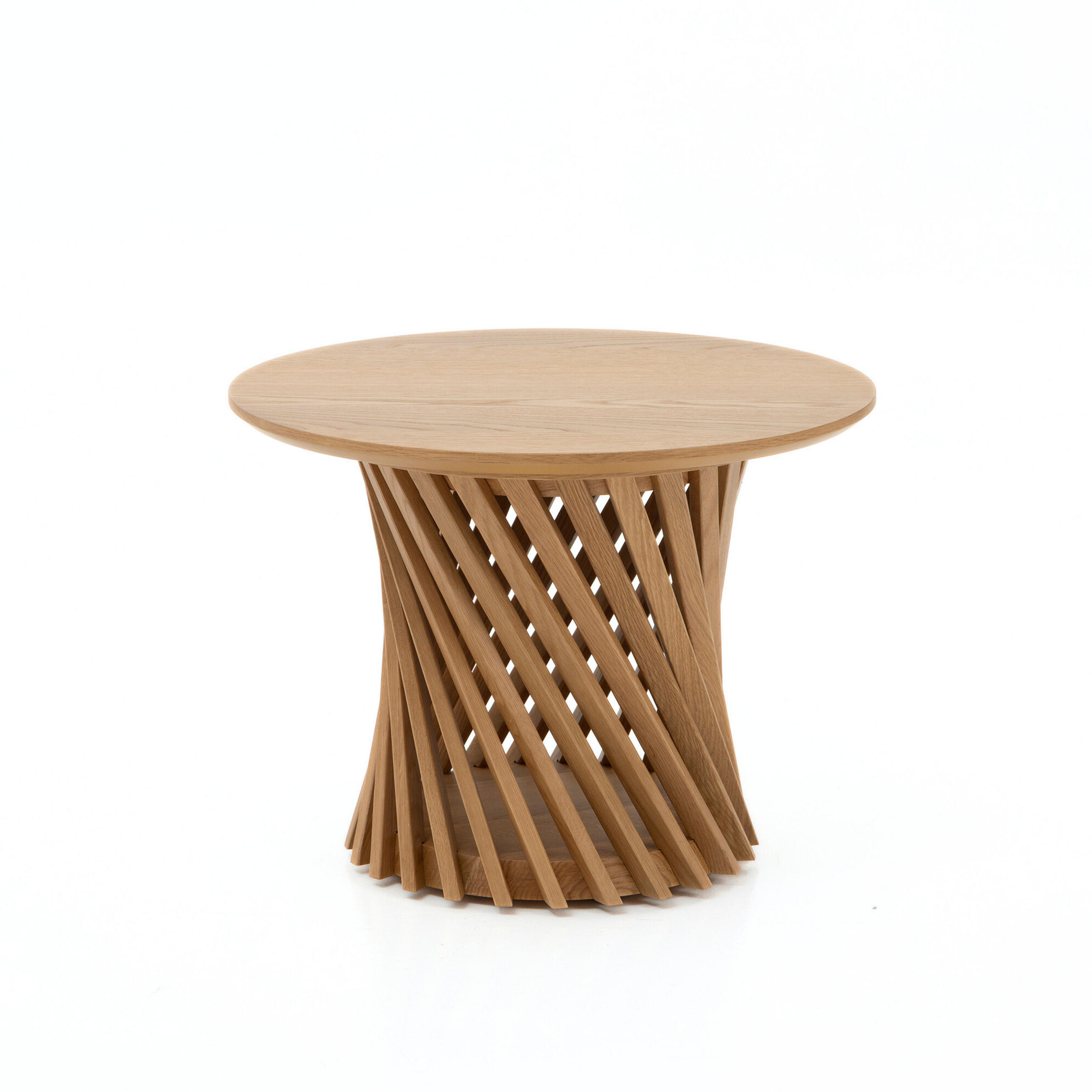 COUCHTISCH Emma, Natur Massiveiche - Beige, Holz (60/80/40cm) - WOODEK