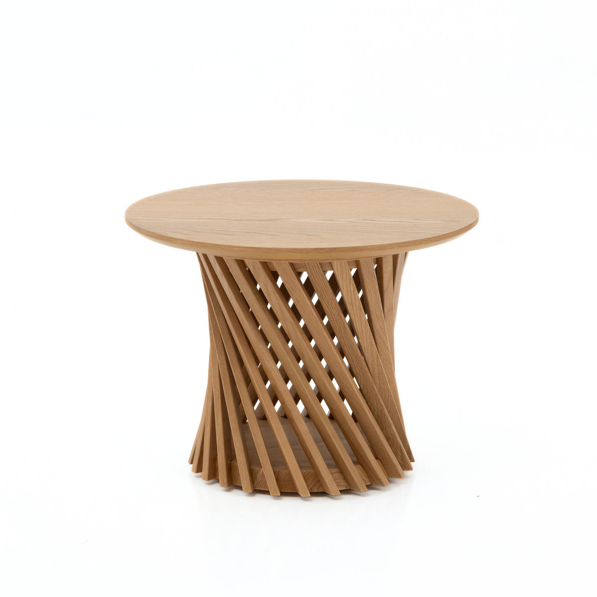 COUCHTISCH Emma, Natur Massiveiche - Beige, Holz (60/80/48cm) - WOODEK