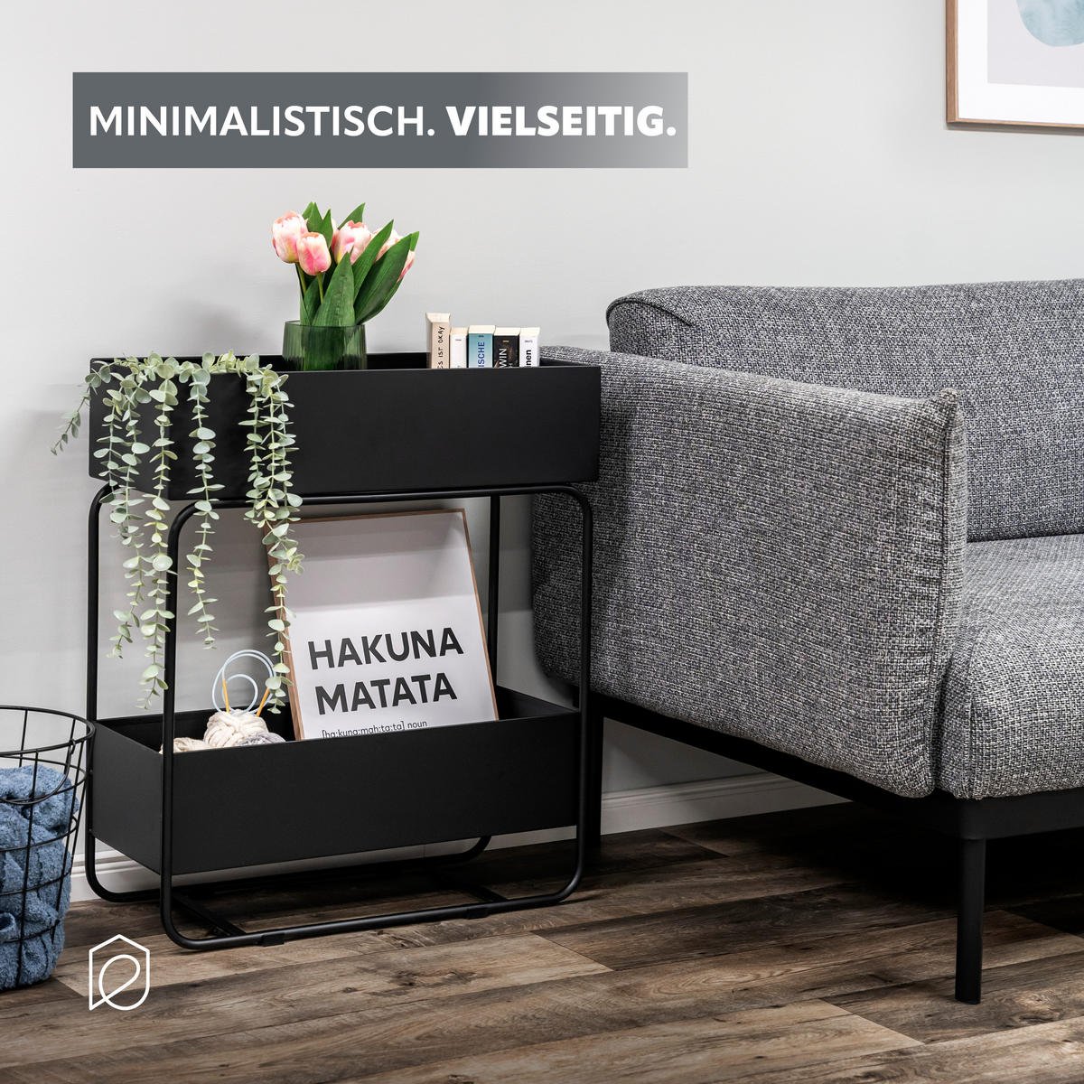 PFLANZENSTÄNDER, schwarz - Schwarz, Metall (25/60/71cm) - eluno