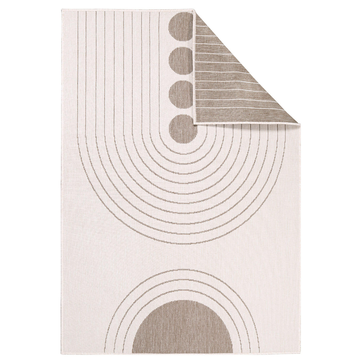 OUTDOOR-TEPPICH DuoRug 5739 Creme 120x170 cm - Beige, Textil (120/170cm) - carpet city
