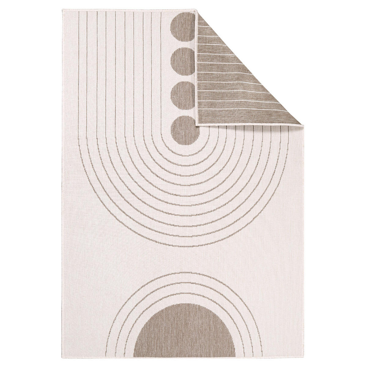 OUTDOOR-TEPPICH DuoRug 5739 Creme 120x170 cm - Beige, Textil (120/170cm) - carpet city