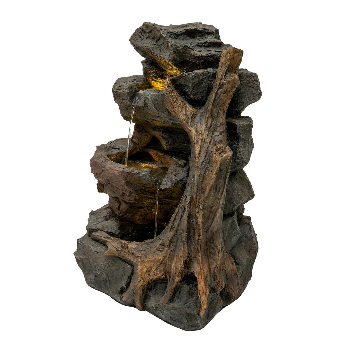 GARTENBRUNNEN "Willow Springs" - Grau, Kunststoff (65/58/70cm) - Monstershop