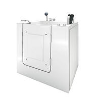 WHIRLPOOL-SENIORENWANNE S02WP-A-R Weiß - Weiß, Glas/Kunststoff (100/113/78cm) - AcquaVapore by Sandra Jentho