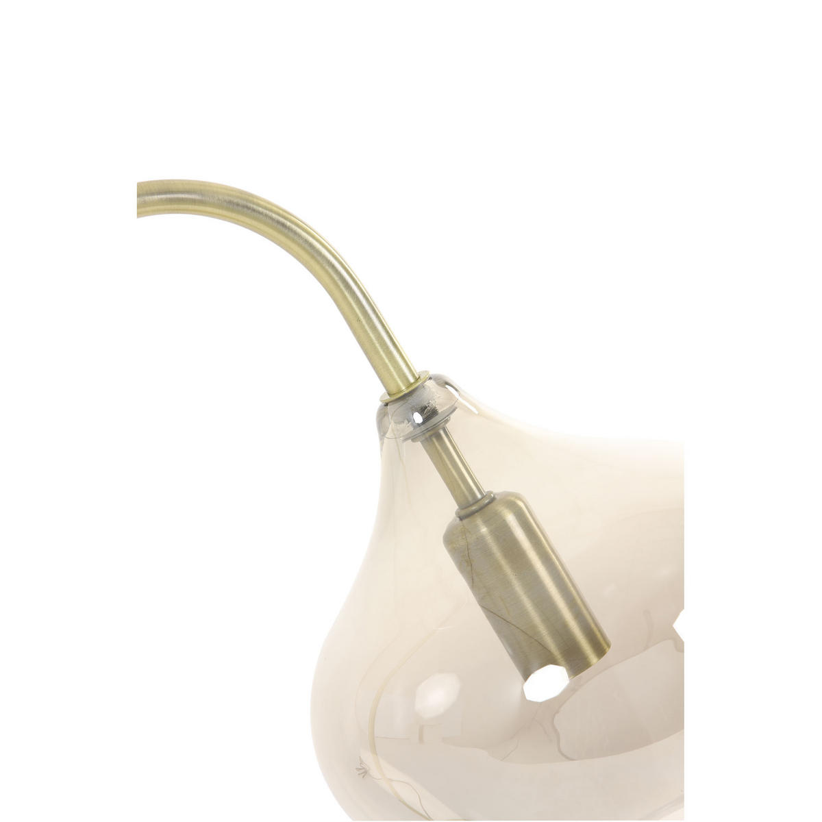 TISCHLAMPE Rakel Bronze 28/17/50,5 cm - Bronzefarben, Glas (28/17/50.5cm) - Light & Living