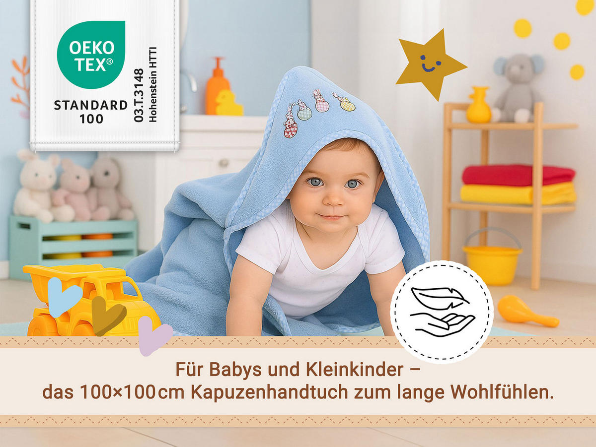 HANDTÜCHER, 100x100 cm, 100% Baumwolle, Blau - Hellblau, Textil (100/100cm) - Zollner