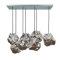 HÄNGELEUCHTE Rock Grau 95/44/150 cm - Grau, Metall (95/44/150cm) - Hoyz Collection