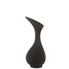 VASE OLIVIA - Aluminium - Schwarz - M - Ø 23 cm - Schwarz, Metall (61cm) - J-Line