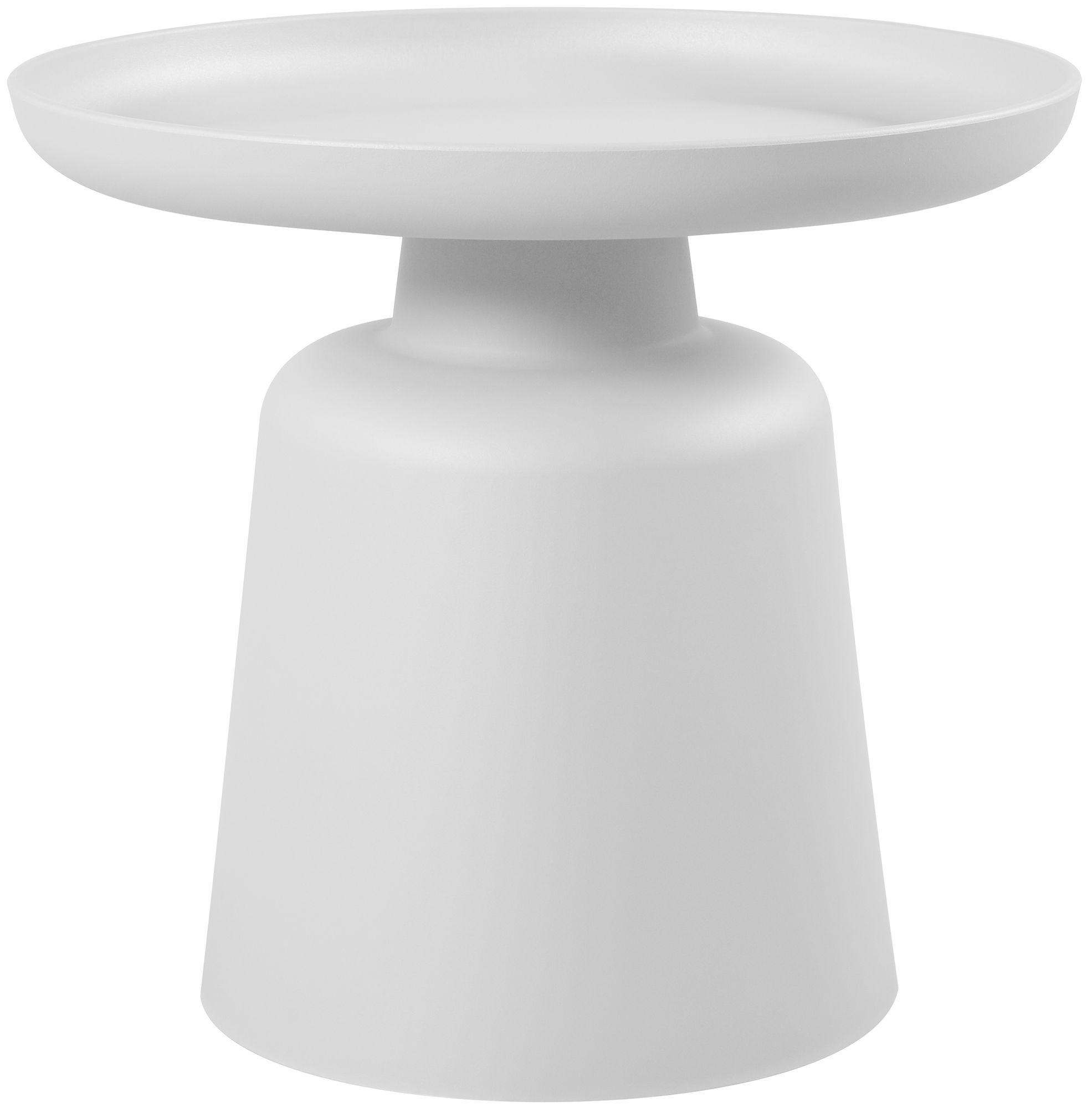 BEISTELLTISCH rund 49 cm Kunststoff Weiß - Weiß, Kunststoff (49/49/45cm) - CLP