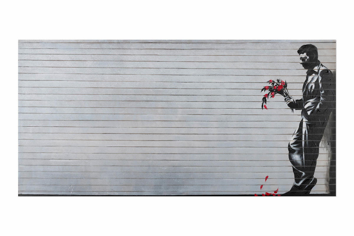 ACRYLBILD HANDGEMALT 120/60 cm - Schwarz, Holz/Textil (2/60cm) - KUNSTLOFT
