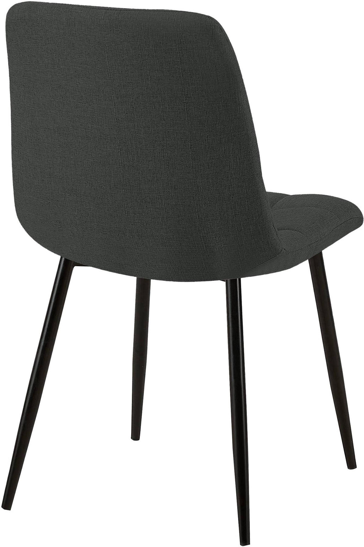 STUHL Stoff Dunkelgrau - Dunkelgrau, Textil/Metall (45/84/55cm) - CLP