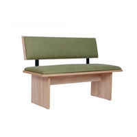 SITZBANK Die Stilvolle - Eichefarben/Grün, Holzwerkstoff/Textil (48/85/125cm) - Kundler Home
