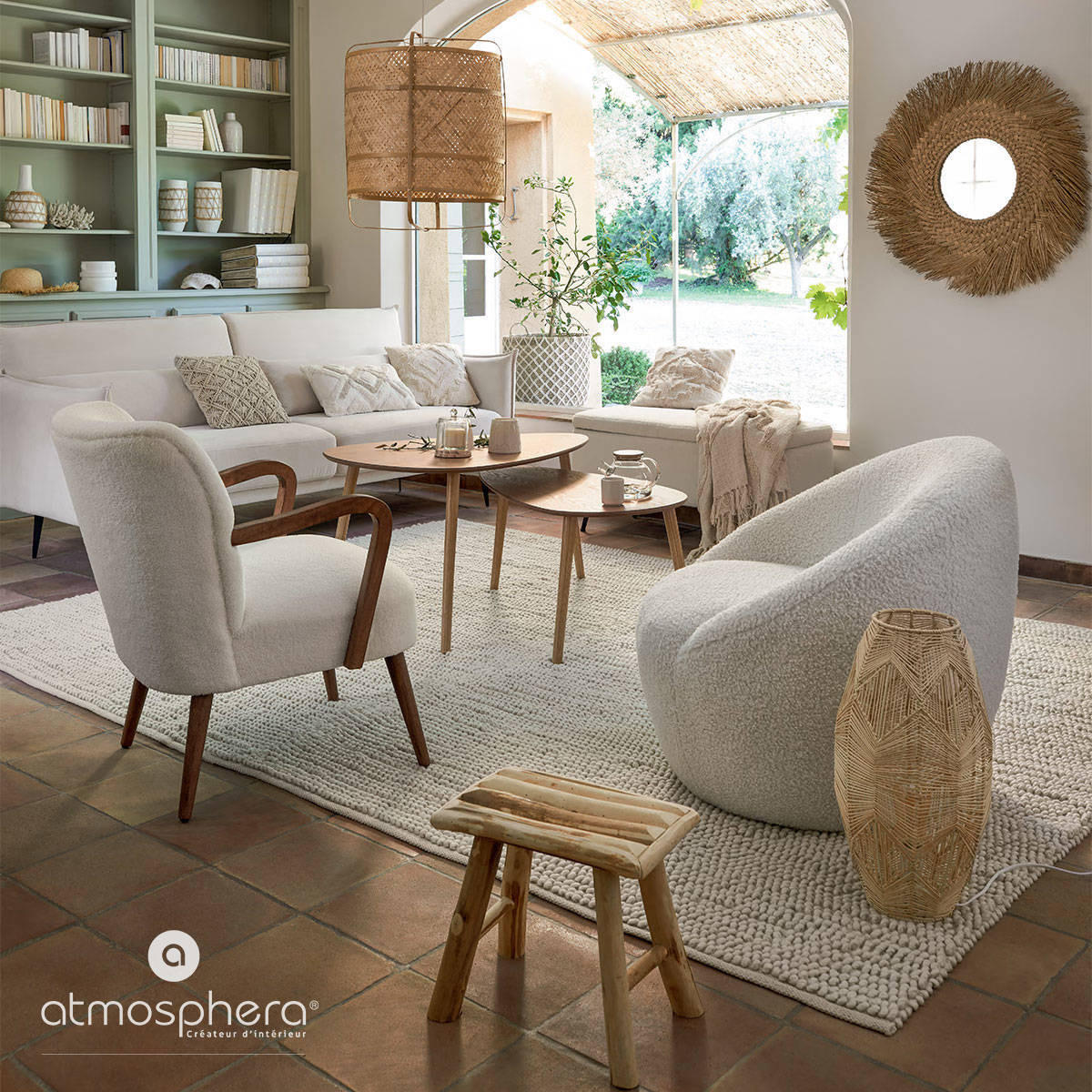 SITZBANK 100/40/48,5 cm - Weiß, Kunststoff (48.5/40.5/100cm) - Atmosphera Createur d´interieur