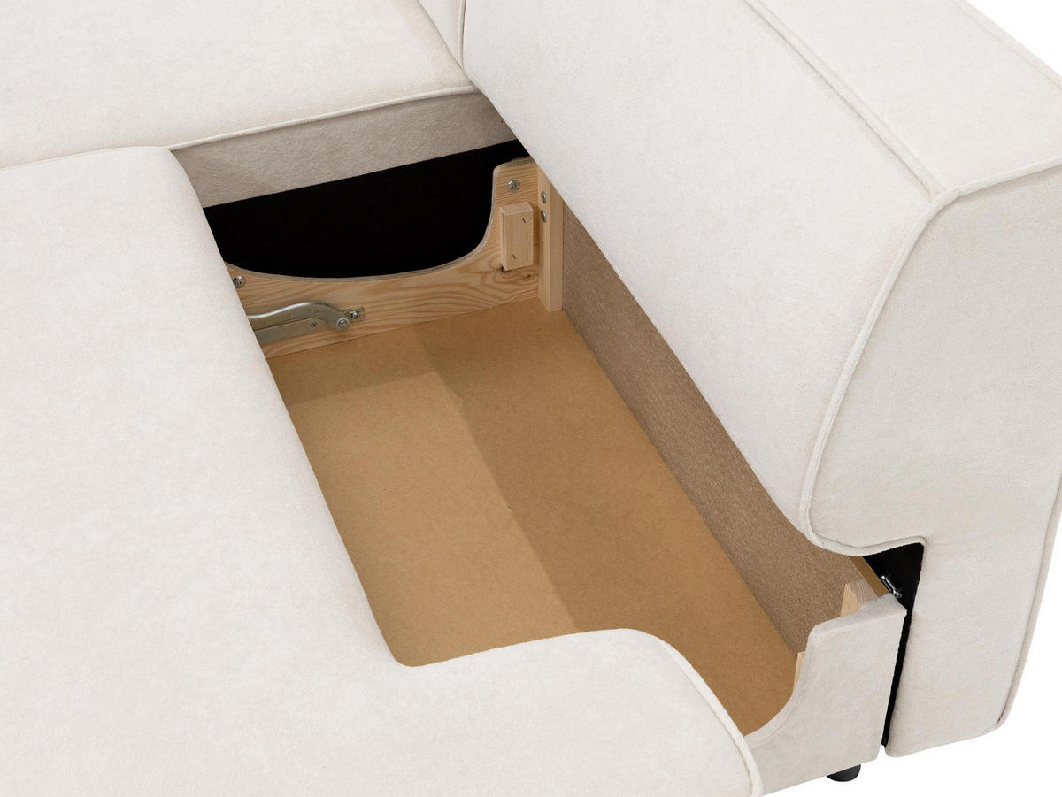 ECKSOFA Zuno, Seite: Rechts - Schwarz/Grau, Holz/Kunststoff (254/162cm) - MIRJAN24