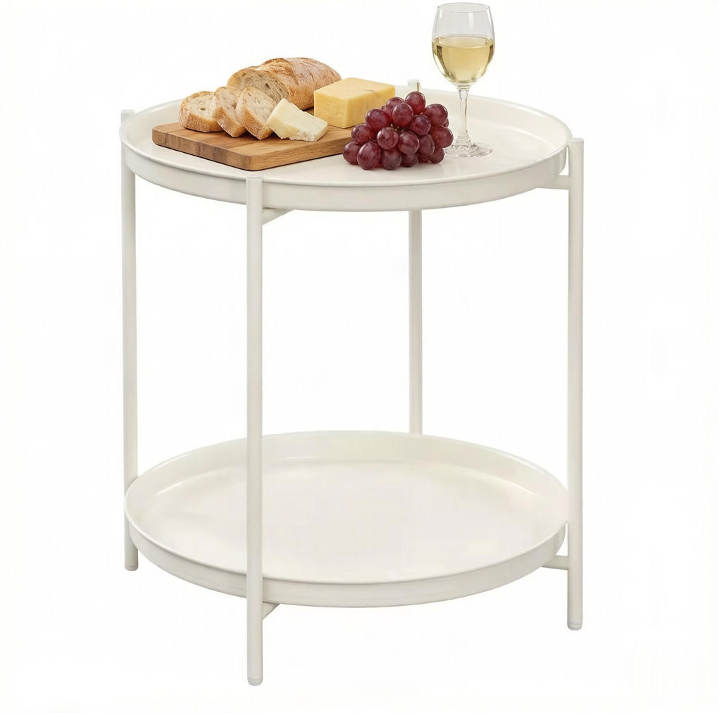Ivmeu Beistelltisch Creme 44x53x44 cm