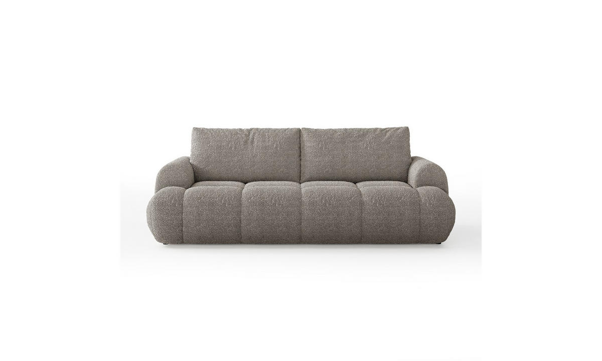 SCHLAFSOFA CORAL 250/100/85 cm mit Bettkasten Stoff Coral 50 - Beige, Textil (250/85/100cm) - Lookway