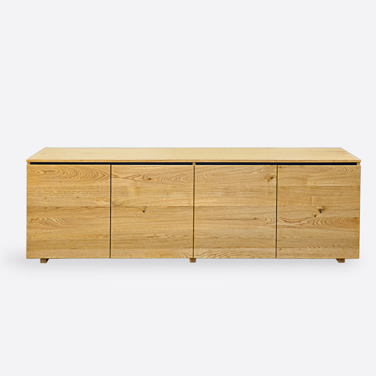 HOLZKOMMODE mit Regalböden CORA - Eichefarben, Holz (200/75/45cm) - Rawood Furniture