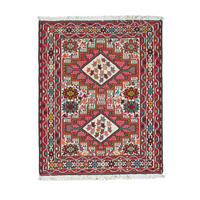 HANDWEBTEPPICH Sumak Shahsavan Beige 99/79 cm Baumwolle - Beige, Textil (79/99cm) - Looma