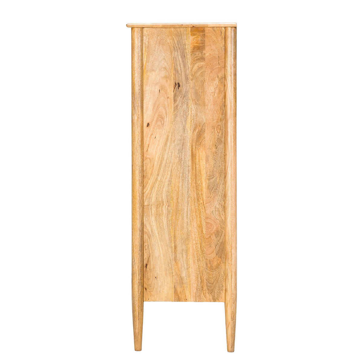 MASSIVES HIGHBOARD mit 2 Türen - Mango - Braun, Mangoholz/Holz (90/120/40cm) - home24