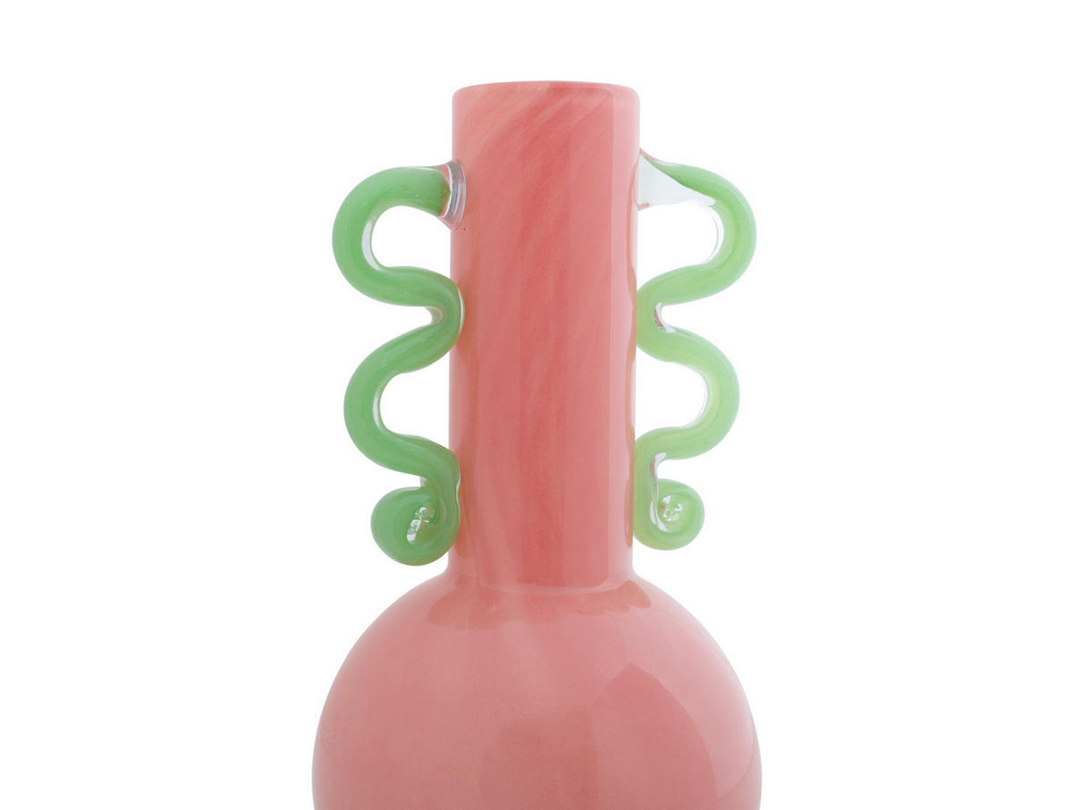 VASE Fiesta 14/14/28 cm - Pink, Glas (14/28cm) - Present Time