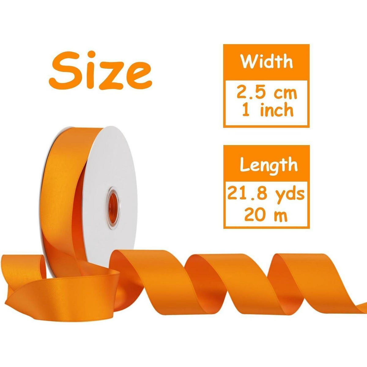 SATINBAND 12 Farben 25 mm 20 m Set - Multicolor, Textil (2.5/0.1/2000cm)