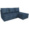 ECKSOFA Hector mit Schlaffunktion Blau Cord - Blau, Textil (200/141cm) - Bromarkt