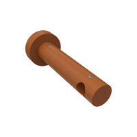 TRÄGER FÜR GARDINENSTANGEN 16 mm Ø, Adrian 1-läufig, Kirschbaum - Kirschbaumfarben, Holz (14.1/5.3/5.3cm) - INTERDECO