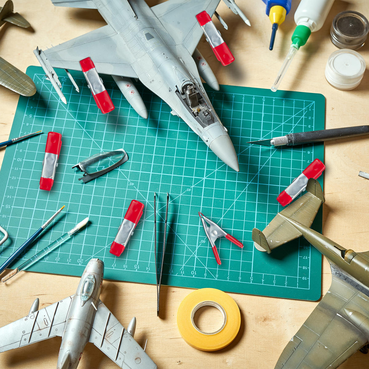 36XKLEMMEN - Multicolor, Kunststoff/Metall (1.5/3/5cm) - Relaxdays