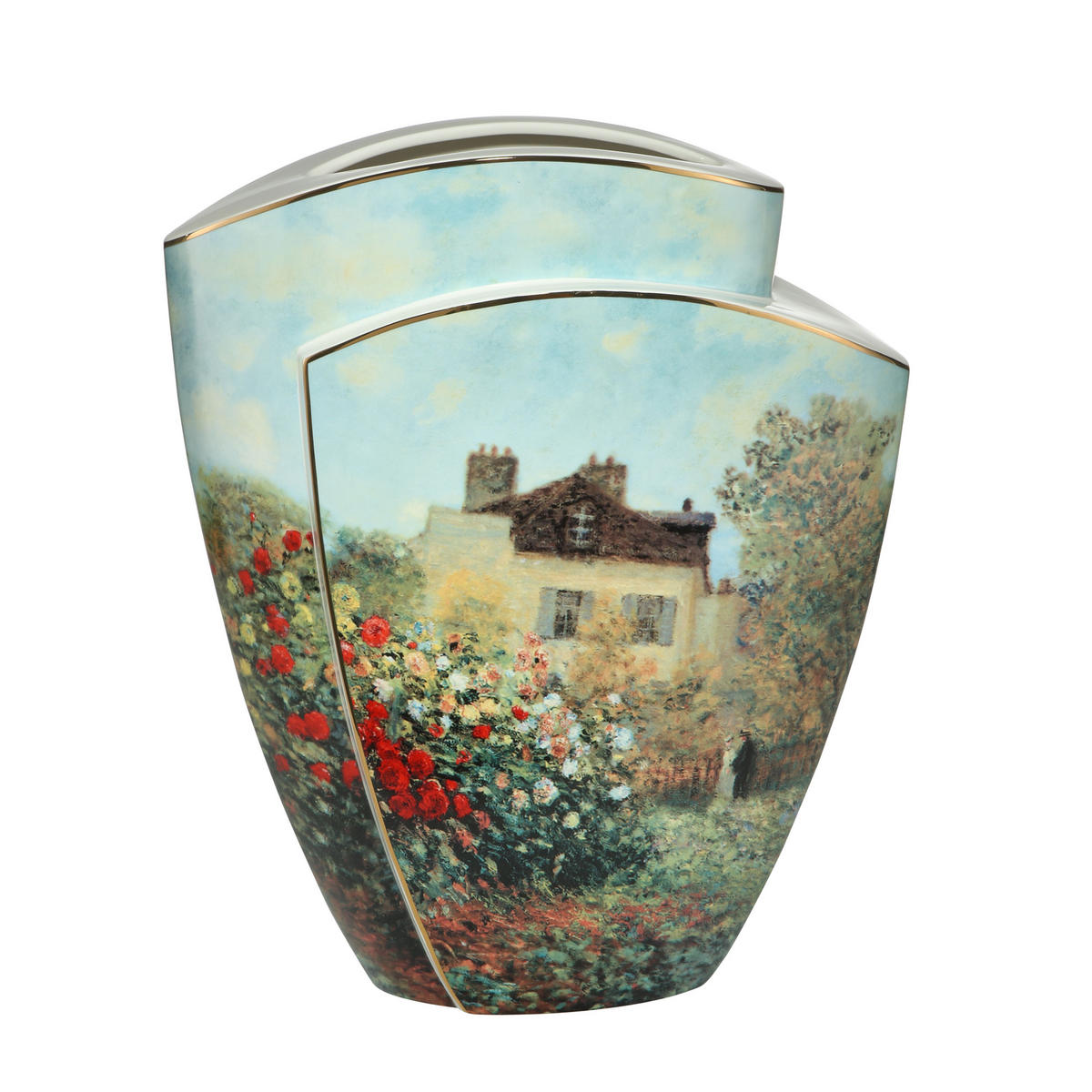 VASE Monet - Das Künstlerhaus, Porzellan, Bunt, 43 cm - Multicolor, Keramik (43cm) - Goebel