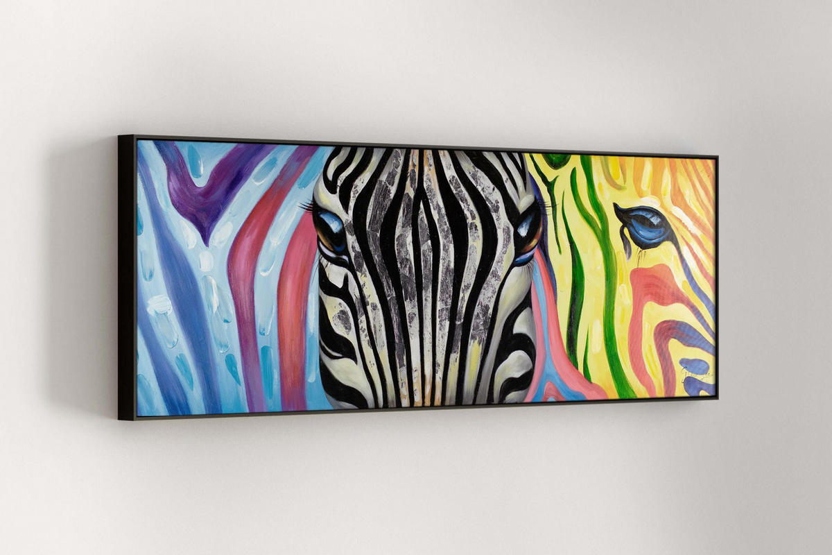 OLEJOMAĽBA 150/50 cm, Ľudia a postavy - viacfarebná, drevo/textil (150/50cm) - KUNSTLOFT