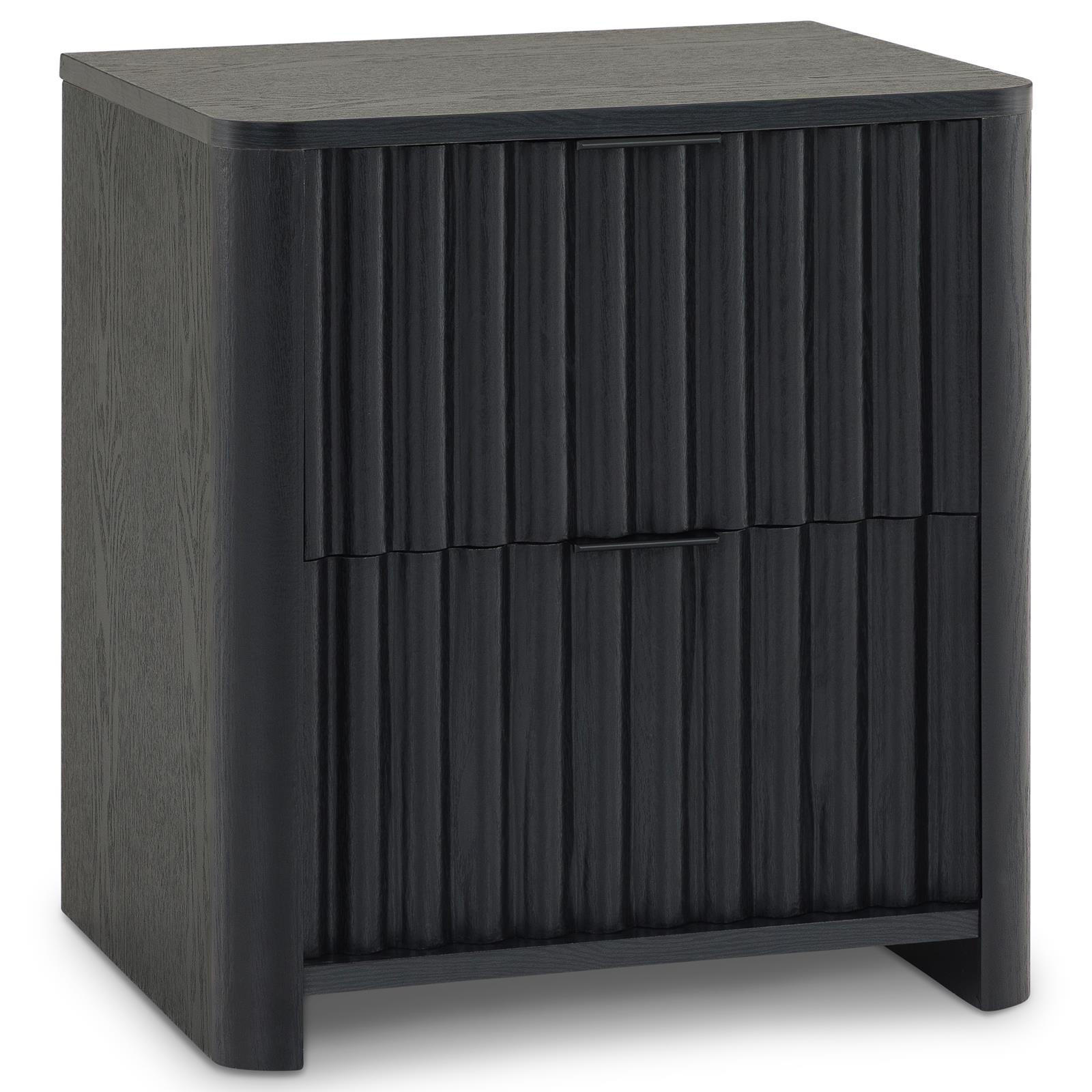 Idimex Nachttisch Schwarz 45x50x39 cm