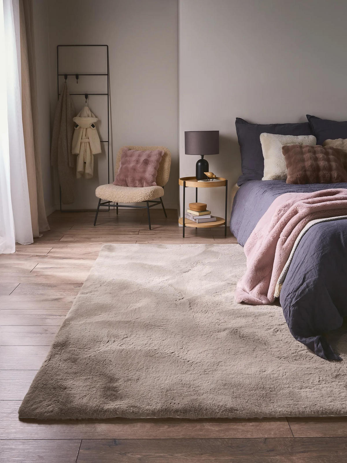 TEPISI od umjetnog krzna Dave Taupe 120x170 cm - taupe, tekstil/plastika (120/170cm) - benuta Nest