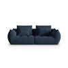 SOFA modular Bloom aus strukturiertem Stoff dunkelblau 3 Sitzplätze - Dunkelblau, Textil (106/95/232cm) - Micadoni