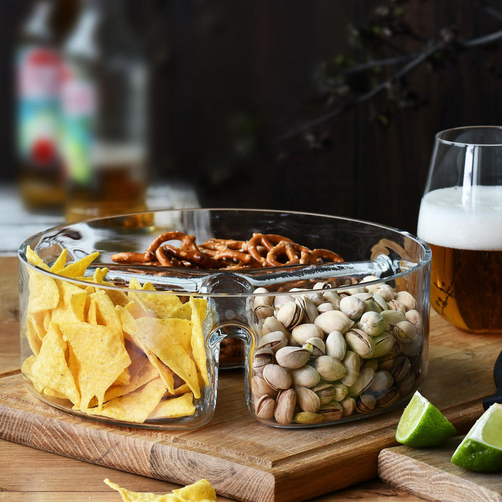 Thumbnail - Krosno Glass Salatschüssel,, Transparent, Glas, 24x8x24 cm, leicht zu reinigen, Essen & Trinken, Geschirr, Schalen & Sch...