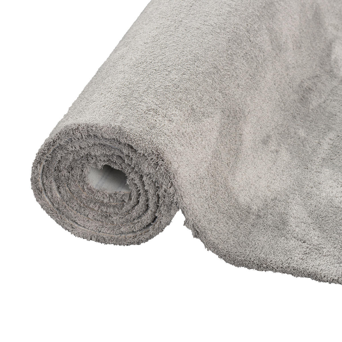 LUXUS HOCHFLOR SHAGGY TEPPICH VELVET - Grau, Textil (80/160cm) - Snapstyle