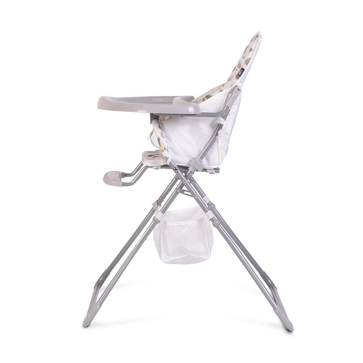 HOCHSTUHL Scaut grau 5-Punkt-Sicherheitsgurt, Zubehörkorb, klappbar - Grau, Metall (55/105/70cm) - Moni