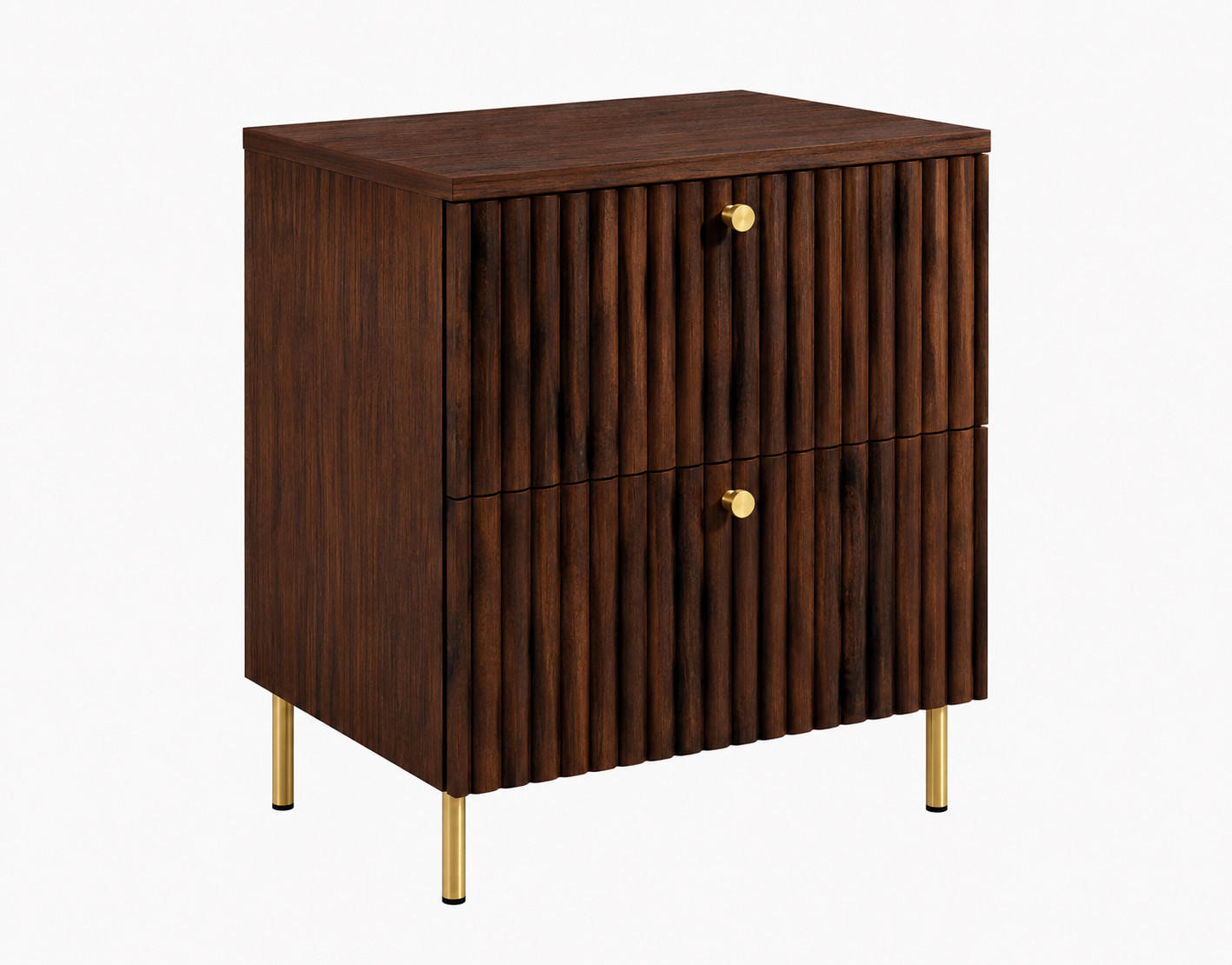 3XE Living Badezimmerschrank: Eiche, Gold 60x73.6x46 cm