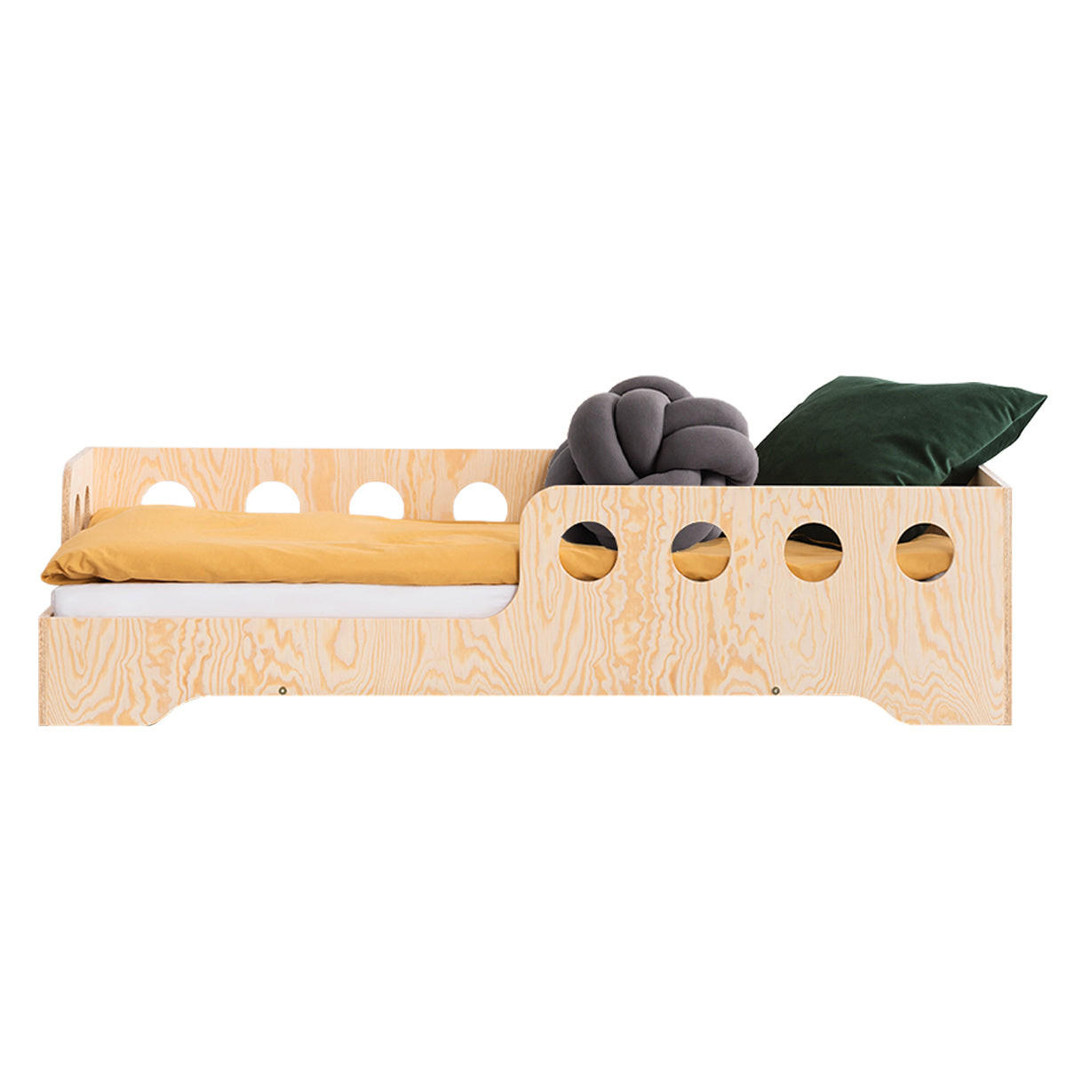 POSTEĽ 90/190 Sacha Prírodné drevo - hnedá, drevo (90/190cm) - Petits-meubles