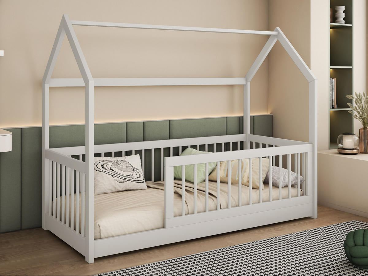 HAUSBETT Greta 90 - Kaschmir, Holz (90/200cm) - MIRJAN24