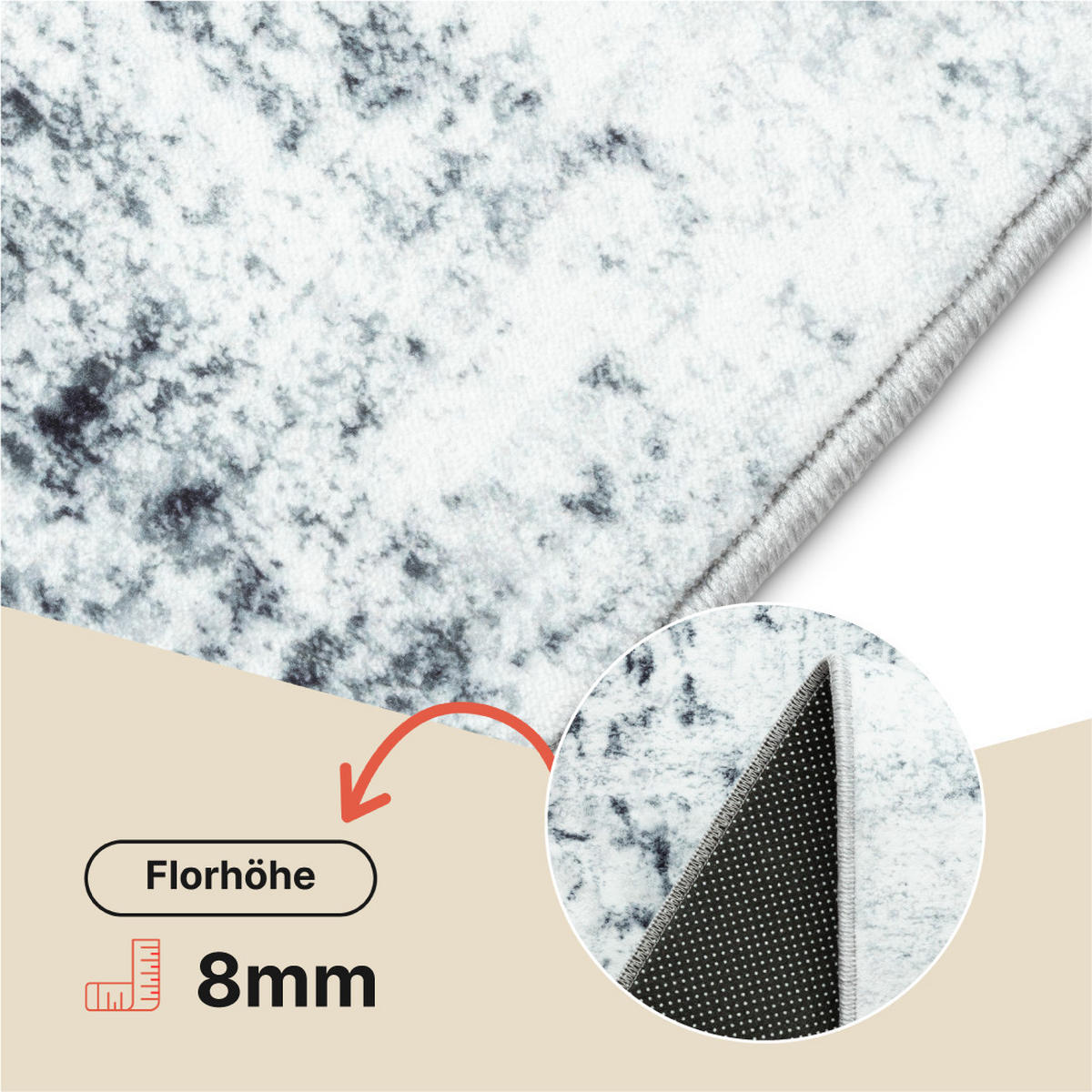 TEPPICH BARI Anthrazit 300/400 cm - Anthrazit, Textil (300/400cm) - Tapiso