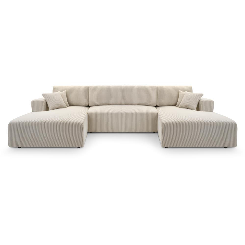 Beautysofa Wohnlandschaft Beige 364x84x187 cm