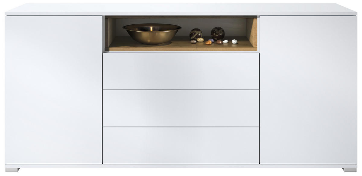 SIDEBOARD Skadu Eiche Evoke - Eiche San Remo, Holzwerkstoff (166.5/75.5/35cm) - Vladon