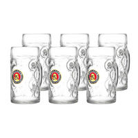 BIERKRUG Paulaner transparent 1000 ml 6er Set - Transparent, Glas (1L) - Ritzenhoff Breker