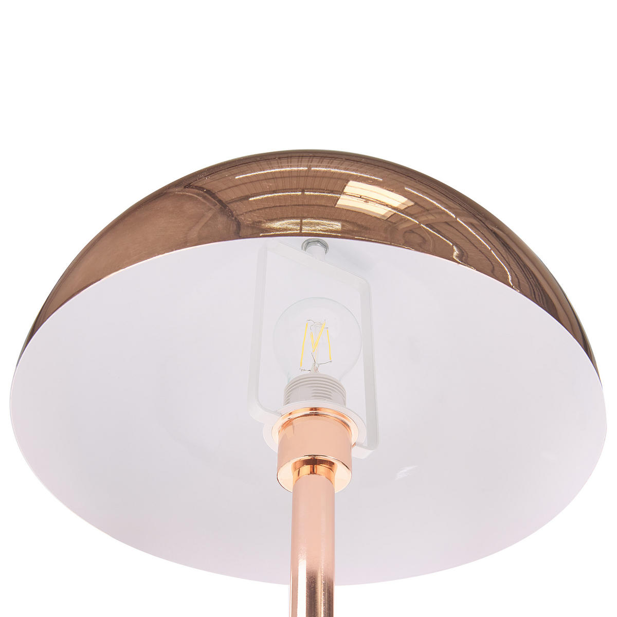 STEHLAMPE Macasia 35/35/158 cm - Kupferfarben, Metall (35/36/158cm) - Beliani