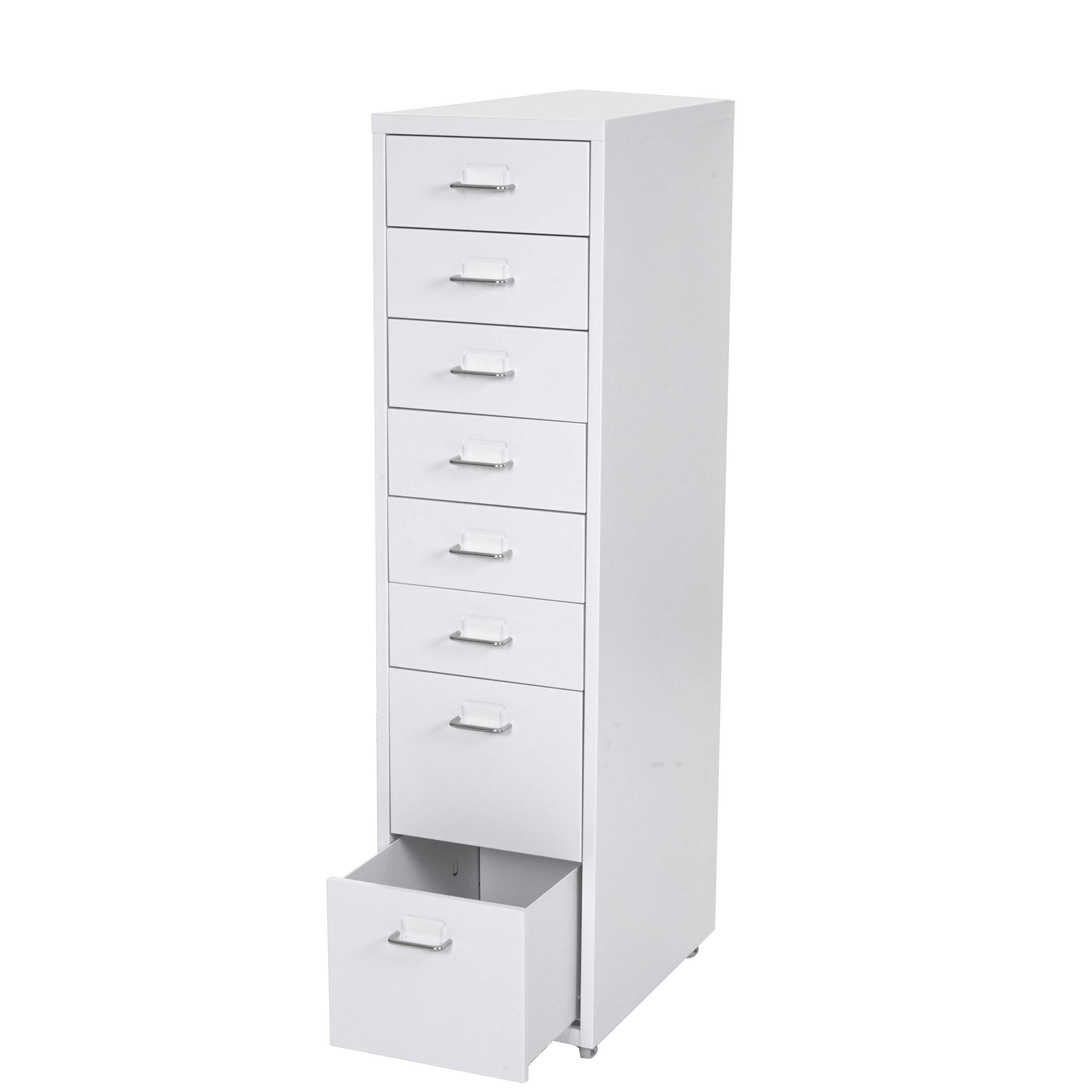 ROLLCONTAINER Weiß - Weiß, Metall (28/110/41cm) - MCW