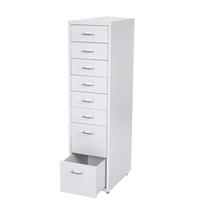 ROLLCONTAINER Weiß - Weiß, Metall (28/110/41cm) - MCW