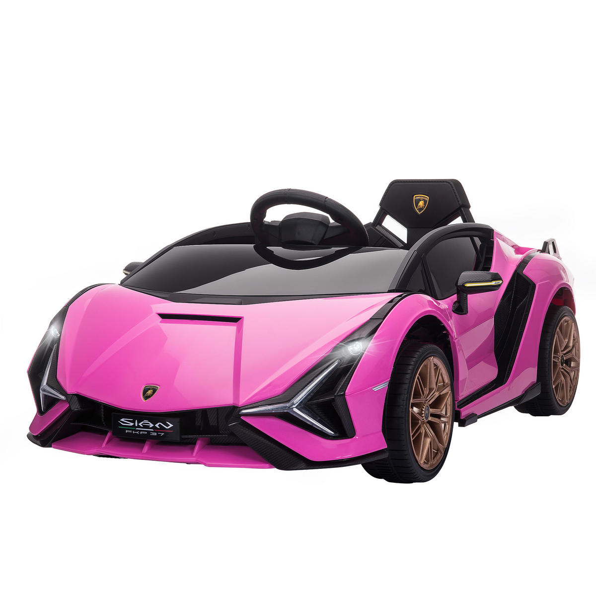 KINDER-ELEKTROAUTO DE-06136 Lamborghini lizenziert mit Fernsteuerung Rosa - Pink, Kunststoff/Metall (108/62/40cm) - ComfortXL