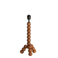 LAMPENFUSS Veglio Hellbraun 20/20/40 cm - Hellbraun, Holz (20/20/40cm) - Light & Living